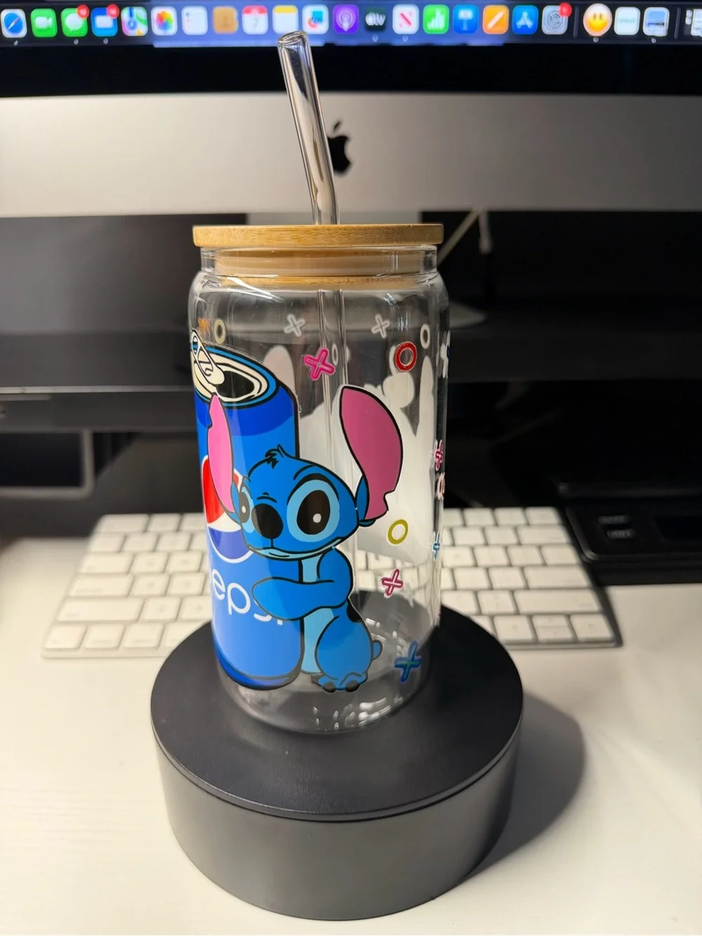 Disney Stitch Glass Tumbler